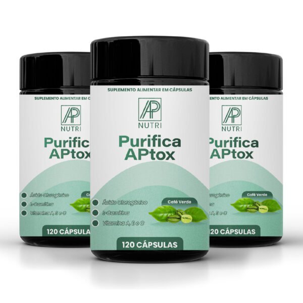 DETOX - Purifica APtox (120 Cápsulas) - 3 UNIDADES
