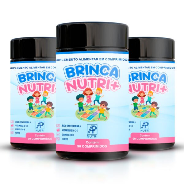 VITAMINA INFANTIL - Brinca Nutri+ (90 Comprimidos) - 3 UNIDADES