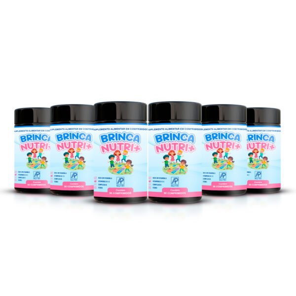 VITAMINA INFANTIL - Brinca Nutri+ (90 Comprimidos) - 6 UNIDADES
