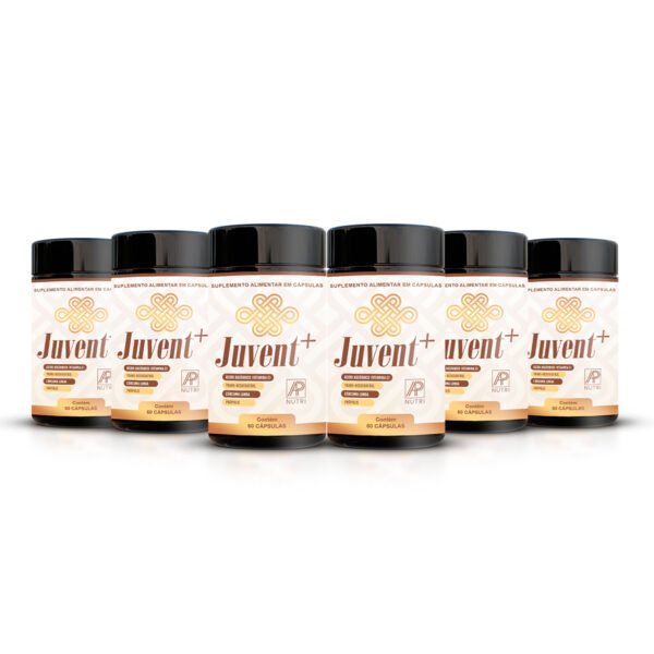 REJUVENESCIMENTO - Juvent+ (60 Cápsulas) - 6 UNIDADES