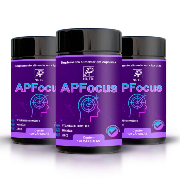 FOCO E CONCENTRAÇÃO - APFocus (120 Cápsulas) - 3 UNIDADES