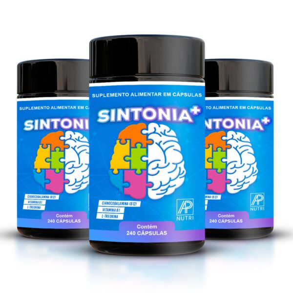 MEMÓRIA/TDAH - Sintonia+ (240 Cápsulas) - 3 UNIDADES
