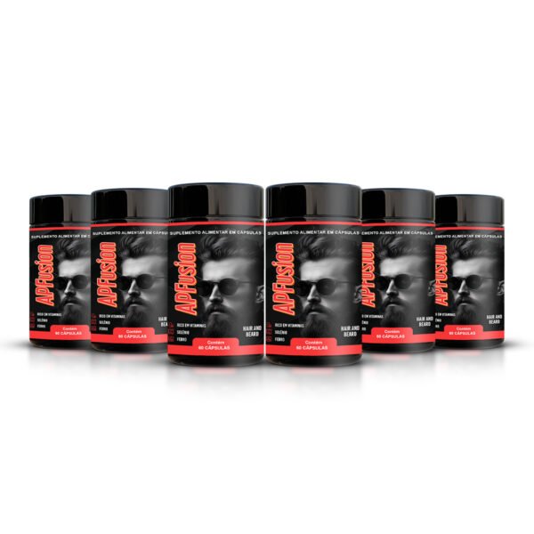 BARBA E CABELO - APFusion (60 Cápsulas) - 6 UNIDADES